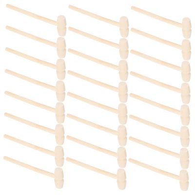 Hemobllo 50pcs Mini Wooden Hammer for Boys and Girls Safe Educational Pounding Toy for Toddlers Lightweight Boy Girl-friendly Design for Creative Play and Crafting Activities