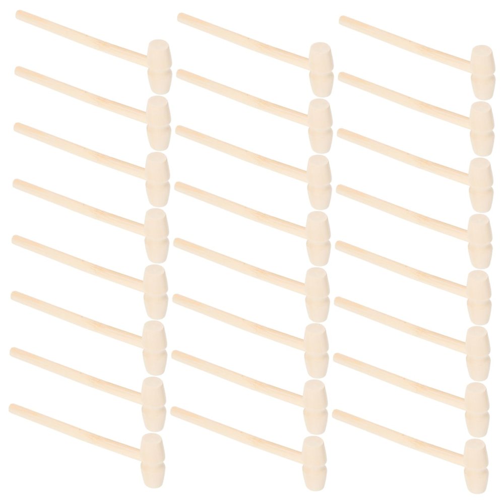 Hemobllo 50pcs Mini Wooden Hammer for Boys and Girls Safe Educational Pounding Toy for Toddlers Lightweight Boy Girl-friendly Design for Creative Play and Crafting Activities