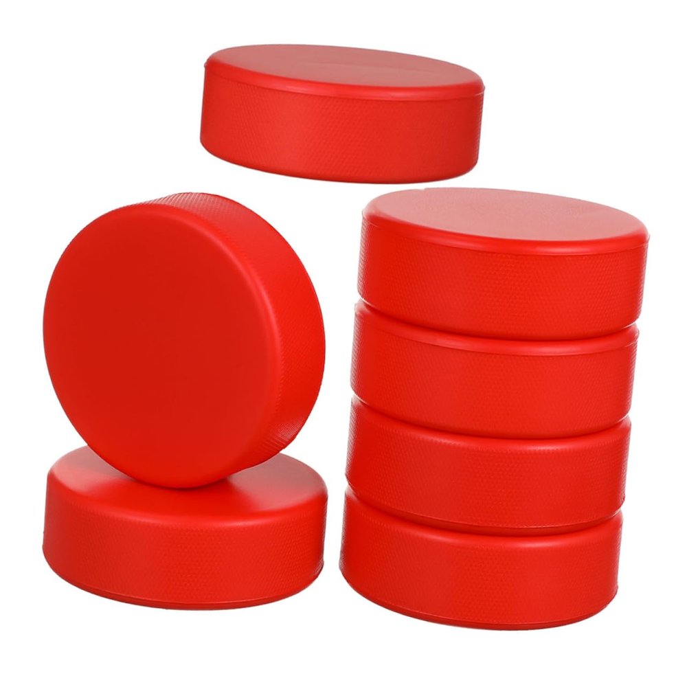 Anneome 7pcs Soft Pu Hockey Pucks Ice Hockey Training Pucks for Boys and Girls Training