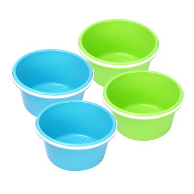 BESPORTBLE 4pcs Sand Buckets for Beach Play Pe Beach Pails with Handles for Summer Activities Sand Digging and Building Sandcastles