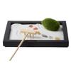 BESPORTBLE Zen Garden Sand Table Decoration with Simulation Moss and Rake Miniature Desktop Landscape for Relief and Peaceful Home Office Decor view 1
