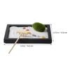 BESPORTBLE Zen Garden Sand Table Decoration with Simulation Moss and Rake Miniature Desktop Landscape for Relief and Peaceful Home Office Decor view 2