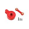 Metal Servo Saver with Fixed Link 23T 25T Compatible with 1/10 3S 4S 1/8(23T Red) view 1