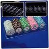 Gatuida Poker Chips Storage Box Acrylic Organizer for 100 Chips Compact Container for Game Night for Poker Enthusiasts and Home Gamers view 4