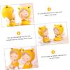 Abaodam Piggy Bank Resin Money Pot Creative Resin Money Pot Desktop Ornament Develop Saving Habit Boys and Girls Girls view 2