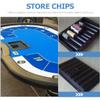 Hemoton Poker Chip Tray Holder Table Chip Storage Tray for Gaming Plastic Design Compact for and Tidy Organization of Poker Chips view 3