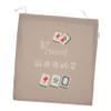 Cabilock Portable Mahjong Storage Pouch Drawstring Bag for Organizing Mahjong Tiles Lightweight and for Enthusiasts Khaki view 1