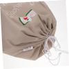 Cabilock Portable Mahjong Storage Pouch Drawstring Bag for Organizing Mahjong Tiles Lightweight and for Enthusiasts Khaki view 3