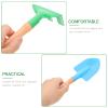 HEMOTON 2 Pcs Garden Tool Iron Hand Tools with Wooden Handles Includes Trowel Rake and Shovel Fun Gardening Boys Random Color view 3