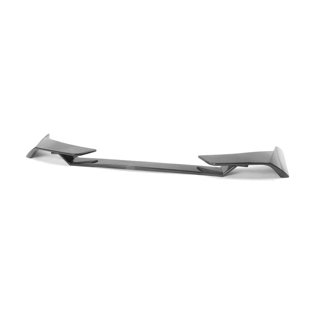 JKSXIX Spoiler Carbon Fiber Print Mid Trunk Lip ABS 3pcs Rear Upper for Ford for Mustang First Edition Sport Utility 4 Door 2021