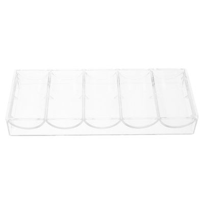 BESPORTBLE Convenient Poker Chip Tray Acrylic Poker Chip Holder Portable Box for Multi-function Storage Organizer