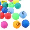 MUSISALY 100pcs Colorful Bingo Balls Set for Parties Numbered 1-100 Plastic Lottery Balls Fun Game Accessories for Raffles and Bingo Events view 3