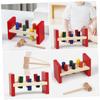 HANABASS 1 Set Wooden Pounding for Educational Early Learning Percussion Plaything with Hammer Enhances Color Recognition and Fine Motor Skills view 4