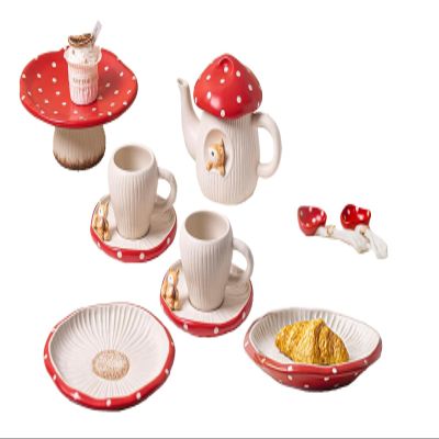 Coolcapis Strawberry teapot and cup set