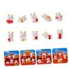 Happyyami 10Pcs Mini Dragon Figurines Mixed Style Decor for Desk Car Interior and Dollhouse Adorable Cartoon Dragon Statues for Home and Garden Decoration view 4