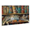 Cafemira Wooden Jigsaw Puzzle 500 Pcs for Adult,Cat Sleeps On The Bookshelf,Hands On Assembly of Your Home Decor Wall Art,Relieve Stress and Enjoy The Fun of Solving Puzzles,Gift for Pet Lovers view 3