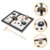 UPKOCH Black Decor Zen Garden Miniature Landscape Simulated Stone Ornaments for Meditation Decor Table Home Office view 3