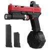 Electric Gel Blaster Toys New X8, Full Auto Splat-Blaster Includes Drum and Goggles for Outdoor Team Game, X2 Upgrade Version for Ages 14+,red view 1