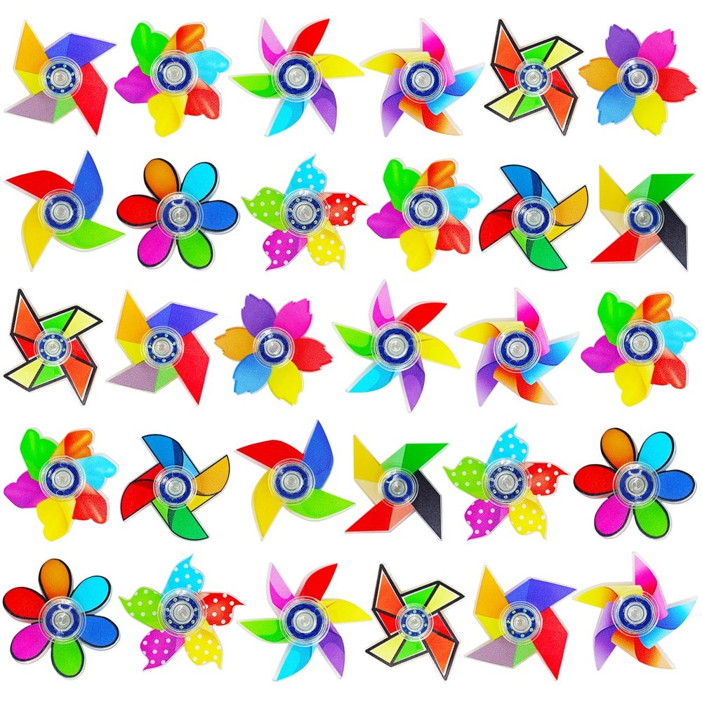 30PCS Mini Fidget Spinner Toys, Fidget Spinners Bulk Stress Relief Sensory Toys for Kids & Adults, Party Favors Gifts for Kids Teens, Treasure Box Toys Classroom Prizes