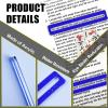 4Pcs Mahjong Line Finder, Mahjong Card Line Guide Bright Acrylic Mahjong Line Reader Tracker Ruler Marker Strips Mahjong Rules Helper Mahjong Accessories Mah Jongg Gifts for Beginner PlayersBlue) view 3