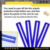 4Pcs Mahjong Line Finder, Mahjong Card Line Guide Bright Acrylic Mahjong Line Reader Tracker Ruler Marker Strips Mahjong Rules Helper Mahjong Accessories Mah Jongg Gifts for Beginner PlayersBlue) view 4