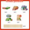 15PCS Hungry Caterpillar Party Decorations,Reading Story Theme Centerpieces Decorations Stick Table Toppers For Fairy Tales Birthday Party Baby Shower Party Supplies view 2