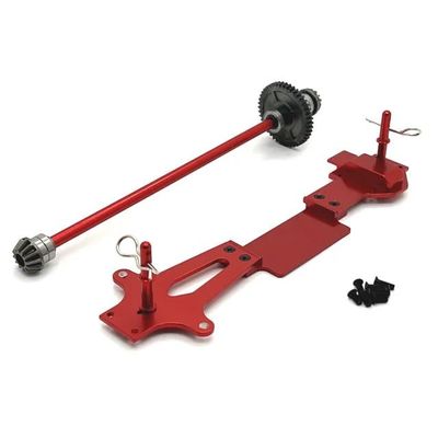 Metal Upgrade Second Floor Central Transmission Car Shell Column for WLtoys 1/14 144016 144018 144001 144002 Corolla RC Car Part(Red)