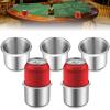 5 Pcs Tessco Table Cup Holder Inserts Stainless Steel Drop in Drink Cup Holder Insert Metal Poker Game Table Accessories for Casino Desk Car Trucks Boat Sofa Cupholder Storage view 1