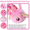 Baby Girls Toys 6-12 Months - Infant 6-in-1 Sensory Music Animal Stuffed Caterpillar Toy with Rattle & Mirror Crinkle for Tummy Time, Newborn 0 3 6 9 12 18 Shower Gifts Soothing Companion Toys, Pink view 4