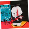 Ciieeo Graduation Plush Bear Outfit Set 3pcs Mini Graduation Hats Gown Certificate DIY Dress Up Accessories for Stuffed Animals view 4