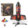 SainSmart Jr. Rocket Launcher for Kids, Motorized Air Rocket Toy with Parachute, Self-Launching up to 200 ft, Outdoor Toys for Ages 8-12, Birthday Gifts for Boys & Girls view 1
