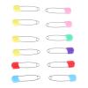 12 Pcs Colors Locking Baby Cloth Nappy Diaper Craft Pins view 1