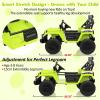 24V Ride On Car with Remote Control, 2 Seater Electric Toys for Big Kids w/20 Wide Seat, 4WD Power Truck Wheels, 4200W Motors, Storage, Soft Start, Vehicles for Girls, Green view 4