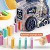 B-Qtech Domino Train Toy for Kids Airplane Rocket Launcher Electric Train 200pcs Dominoes Blocks Set Creative Kids Games Gift for Boy Girl Ages 3-8 view 3