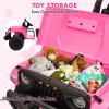 24V Ride On Car with Remote Control, 2 Seater Electric Toys for Big Kids w/20 Wide Seat, 4WD Power Truck Wheels, 4200W Motors, Storage, Soft Start, Vehicles for Girls, Pink view 2