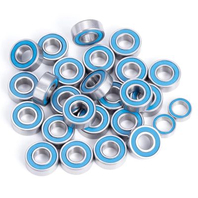 RC Spare Part Compatible with Tamiya GF-01 TL-01 WR-01 RC Car Upgrades Parts Accessories 4mm/2.5mm 26pcs Rubber Sealed Bearing Kit