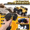 VoleRusher RC [4WD Edition 1/36 Scale Mini RC Crawler Car, Toys for Age 8-14 Old Birthday Gifts, Micro RC Truck 44 Small Cars with Off Road Full Proportional RTR 2.4GHz Remote - Yellow view 3