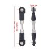 for Vanquish VS4-10 for Phoenix for LCG 1/10 1 Set Aluminum Sway Bar Anti-Tilt Link Rod RC Crawler DIY Upgrade Parts Replacement Use RC Car DIY Parts(Black) view 2