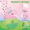 Arrowbash Number 6 Piata Pink and Green Birthday Decorations Witch Themed Party Favor with Stick Blindfold and Confetti, Your Birth Day Gift for Kids Girls Boys, 15.9 x 11 x 2.7'' view 3