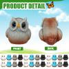 Weysat 100 Pcs Mini Resin Owls Miniature Figurines Tiny Resin Owls Garden Accessories Supplies Animals for Garden Micro Landscape Plant Pots Bonsai Craft Decor view 3