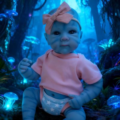 Anano 18 Inch Avatar Reborn Baby Doll Girl - Realistic Silicone Full Body, Washable & Waterproof, Handcrafted Lifelike Newborn Features for Kids Ages 3+