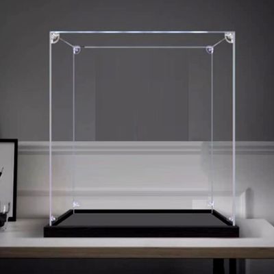 Acrylic Dustproof Display Case for Collectibles, Action Toys,Miniature Building Blocks, Display Case for Le-go 76429 Hats Model(Model Not Included) (Clear 3mm)