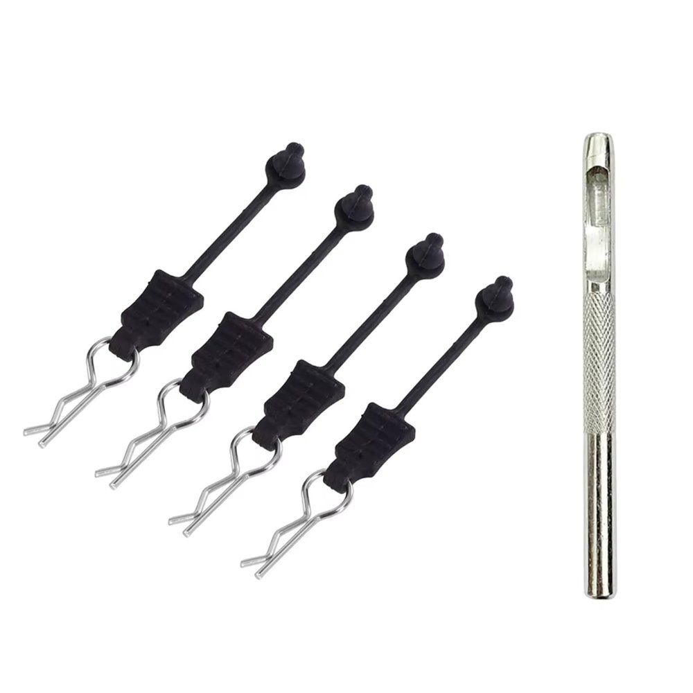 RC Car Upgrade Parts for Wltoys for Mjx for Hyper Go for Haiboxing for Hbx for Scy 1/12 1/14 1/16 Prevent Loss Body Clips with Flexible Rubber Retainer RC Car Parts(4pcs)