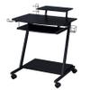 Black Gaming Desk with Keyboard Tray view 2