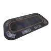 63" Folding Poker Tabletop for Table Games BlackBlack Felt with Carrying Bag view 3