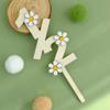 1/2 Daisy Wooden Cake Topper Happy Half Birthday Decorations 6 Months Party Supplies view 3