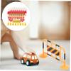 Kisangel 62pcs Traffic Scene Toys Road Blocks Signs Educational Toy for Boys and Girls Interactive Learning Playset view 4
