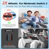 DUXICEPIN Controllers Wheels for Nintend0 Switch 2 Joyc0n, Racing Wheels for Mario Kart 8/9, Accurate Steering & Comfortable Grip, Steering Wheel Joyc0n Controller Accessory for Nintend0 Switch 2 view 3