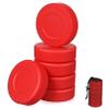 ARTSEWPLY 6pcs Matte Ice Hockey Pucks and Field Hockey PVC for Indoor and Includes Mesh Bag for Easy Storage and Transport view 1