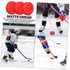 ARTSEWPLY 6pcs Matte Ice Hockey Pucks and Field Hockey PVC for Indoor and Includes Mesh Bag for Easy Storage and Transport view 4